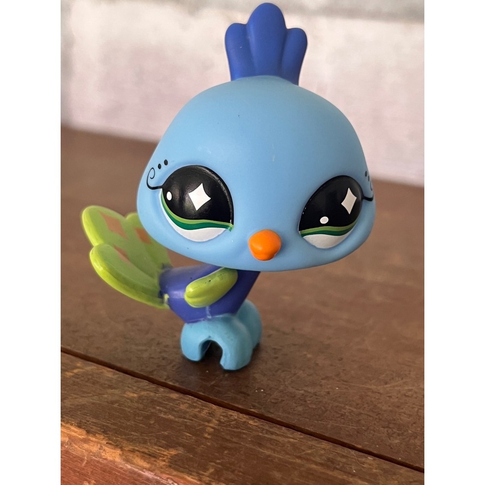 LPS Littlest Pet Shop #463 Blue Peacock Bird Gen 2 2007